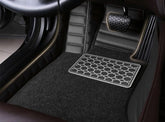 FAM 11D Car Floor Mat Compatible with Maruti Suzuki Brezza Facelift (2022 to 2024) Foot Matt || Custom Fitted || Antiskid || with Grass Mat - Black