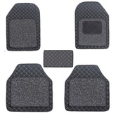 FAM ENTERPRISES Car Foot Mats Non Slip 7D Leather Car Floor Mats (Maruti Suzuki Brezza Facelift 2022 to 2024) Standard Size Black Colour