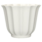 Mainstays Charlotte 17.5" x 17.5" x 14" Round Vanilla Dream 100% Recycled Resin Planter